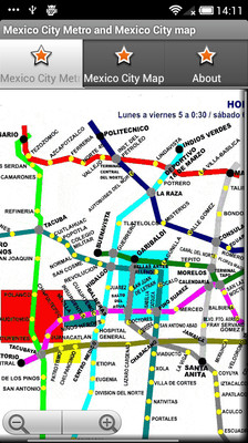 Mexico City Metro and Mexico City map