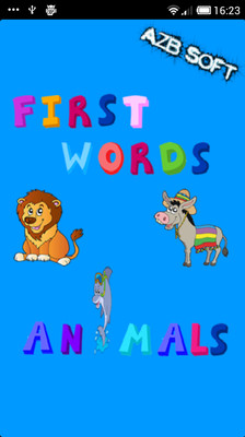 First Words Animals - Kids Puzzle