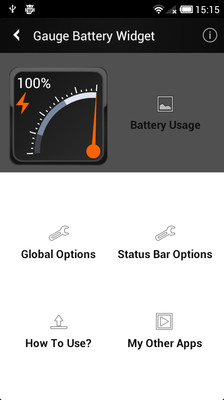 Gauge Battery Widget