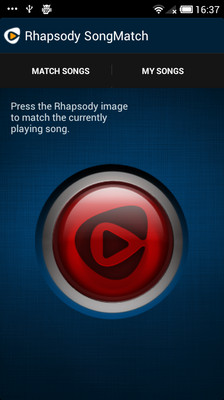 【免費媒體與影片App】Rhapsody SongMatch-APP點子