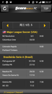 足球联赛 ScoreMobile FC