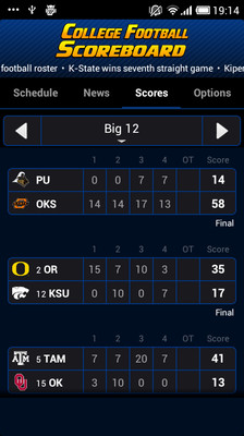 【免費運動App】College FB Scoreboard-APP點子