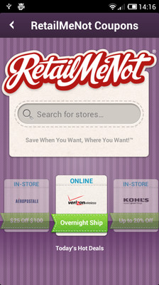 RetailMeNot Coupons