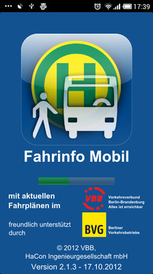 Fahrinfo mobil Berlin Brb.