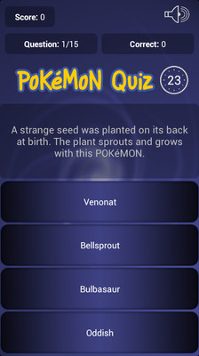 【免費娛樂App】Pokemon Quiz-APP點子