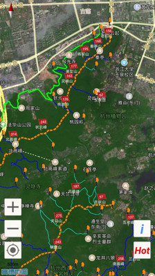 杭州登山地图