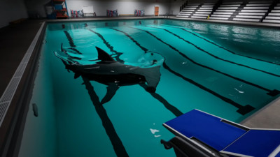 恐怖逃离冒险-泳池里的大鲨鱼