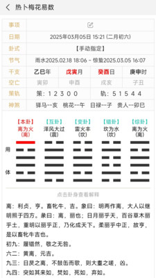 热卜梅花易数