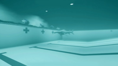 恐怖逃离冒险-泳池里的大鲨鱼