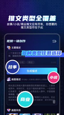 视频一键创作助手-小说推文创作