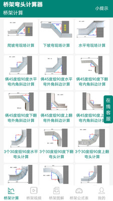 桥架弯头计算器-桥架计算器