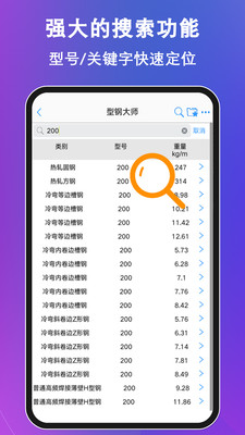 型钢大师-型材五金查询与计算