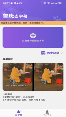 鲁班去字幕-去字幕