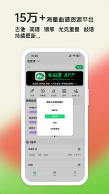 毛瓜谱-简谱 吉他谱 钢琴谱 鼓谱