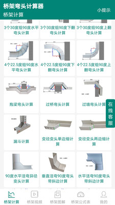 桥架弯头计算器-桥架计算器