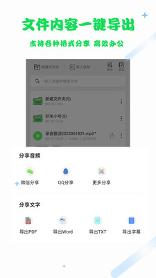 语音转文字导出