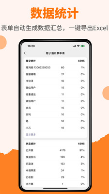 橙子表单-问卷投票预约数据收集