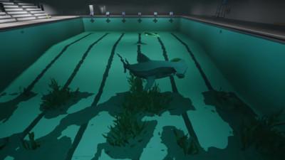 恐怖逃离冒险-泳池里的大鲨鱼