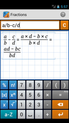 【免費工具App】分数计算器Mathlab Fraction Calculator-APP點子