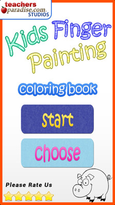 Kids Finger Painting Coloring