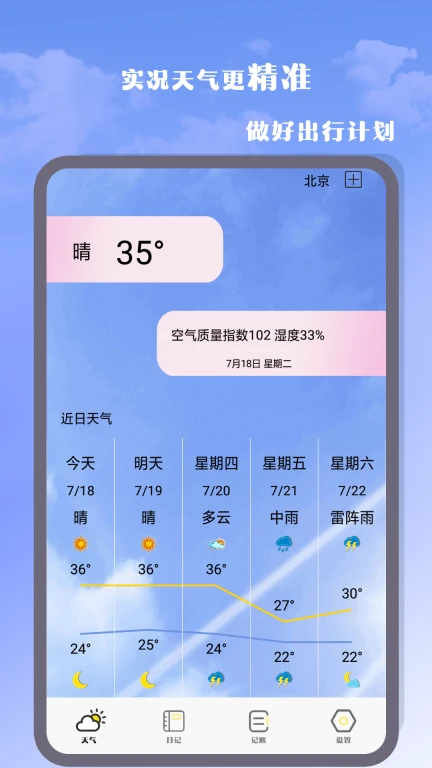 我的天气预报软件