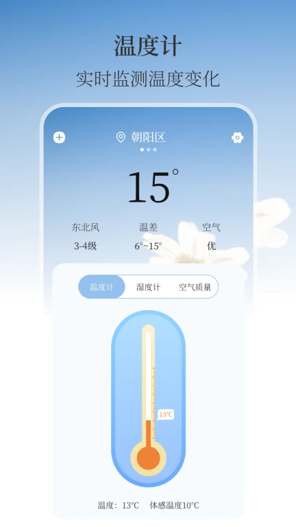 日历天气温度计