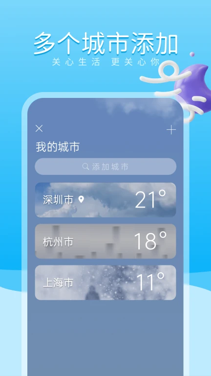 放晴天气